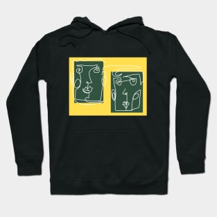 Green and Yellow number one Hoodie